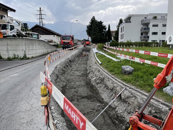 30.06.2022 Leitungsgraben Fährhüttenstrasse