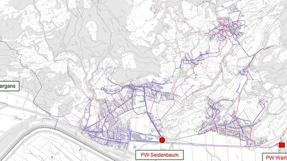 Entwässerungssystem Gemeinde Wartau zur ARA Sargans